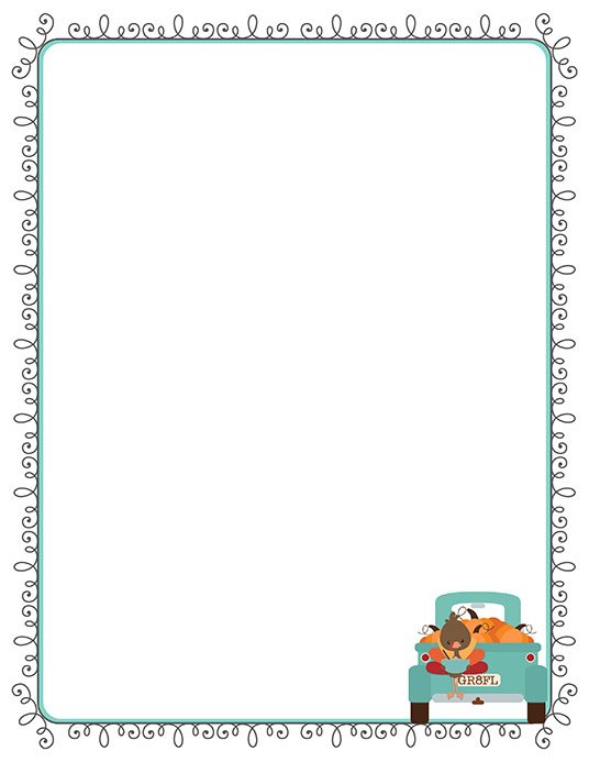 autumn fall pumpkin patch printable paper stationery