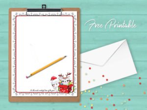 printable stationery christmas cats newsletter