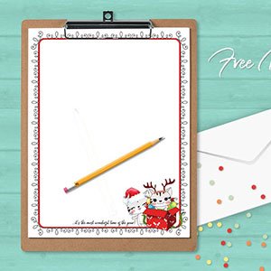 free printable christmas newsletter download