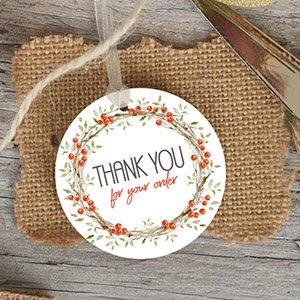Printable Christmas Thank You Lables Free Download