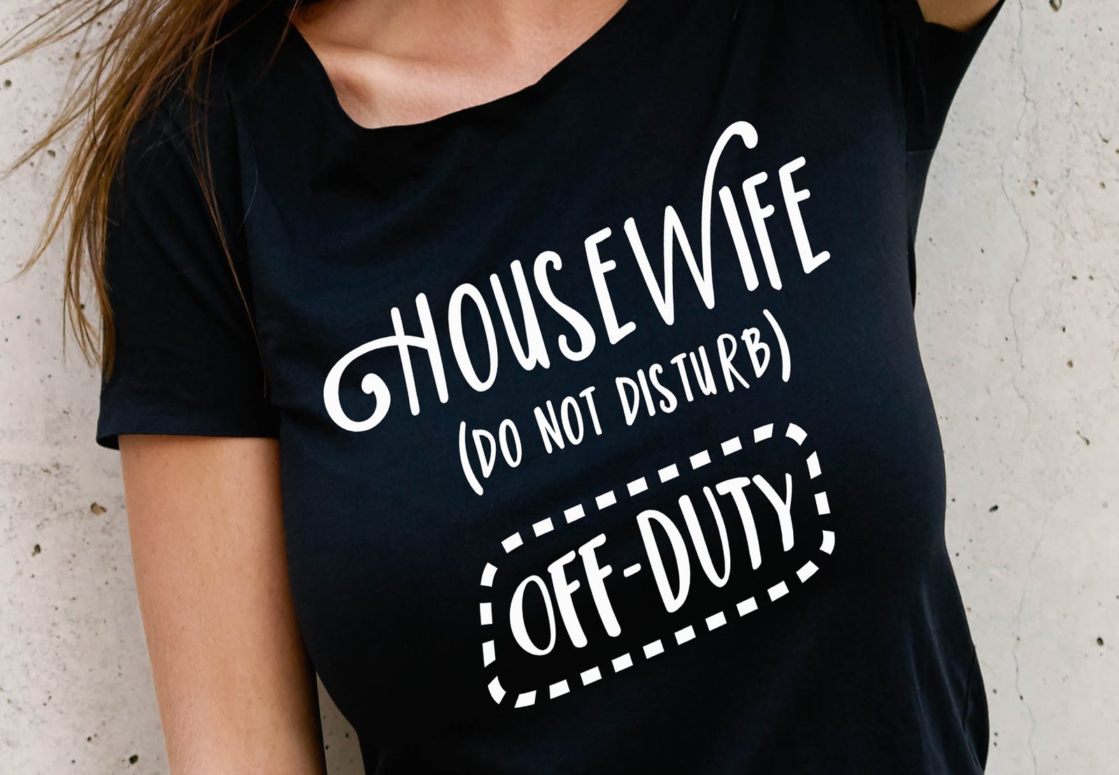 housewife off duty do not disturb funny svg cut file
