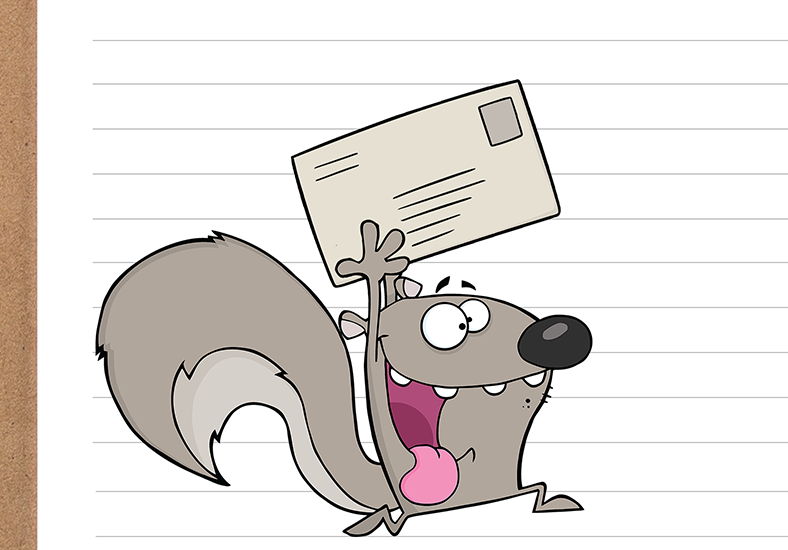 funny squirrel stationery free printable