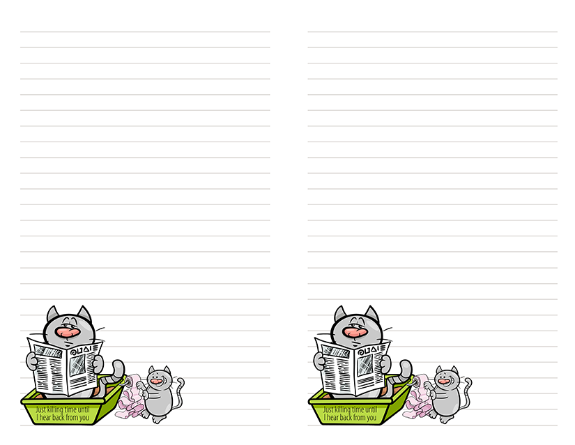 Half Sheet Stationery Free Printable