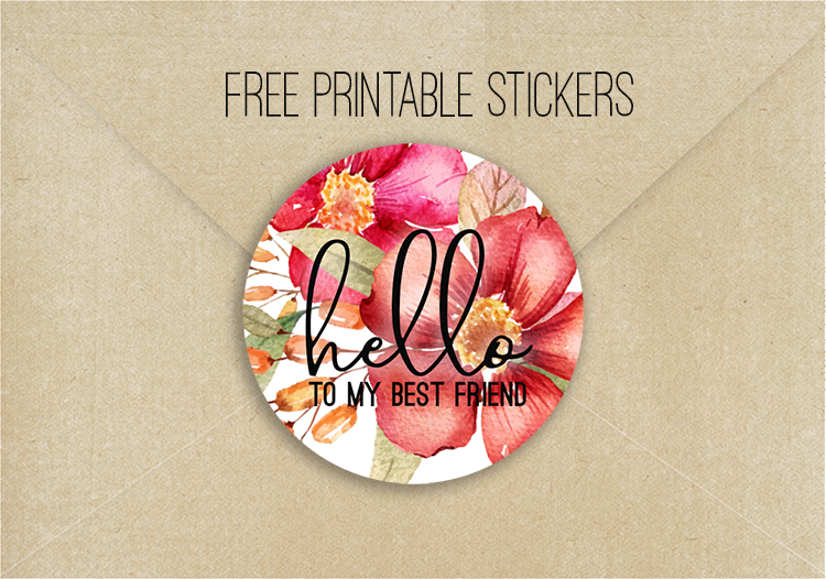 Free Printable Stickers Pen Pals Best Friends