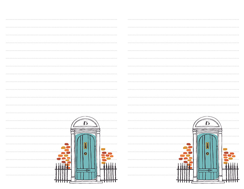 Blue Front Door Stationery