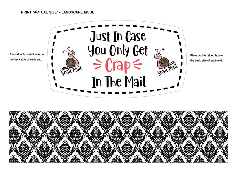 DIY Naked Mail Printable Toilet Paper Wrap