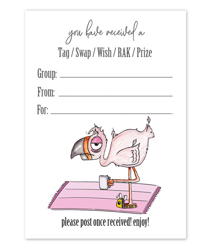 Flamingo Happy mail Inserts