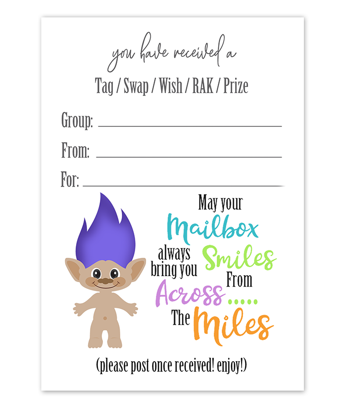 Happy Mail Printable Inserts