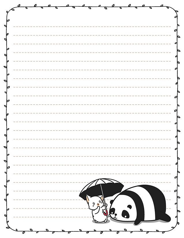 Panda Umbrella Kawaii Stationery