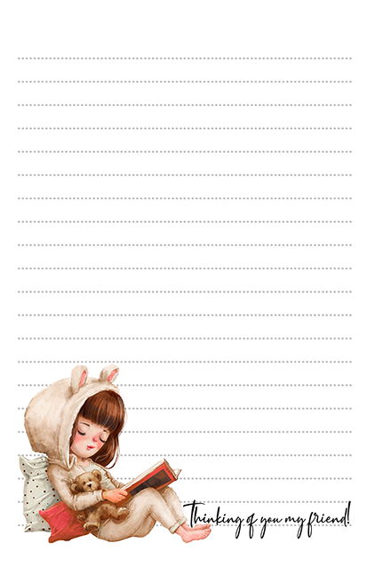 My Best Friend Teddy Bear Stationery