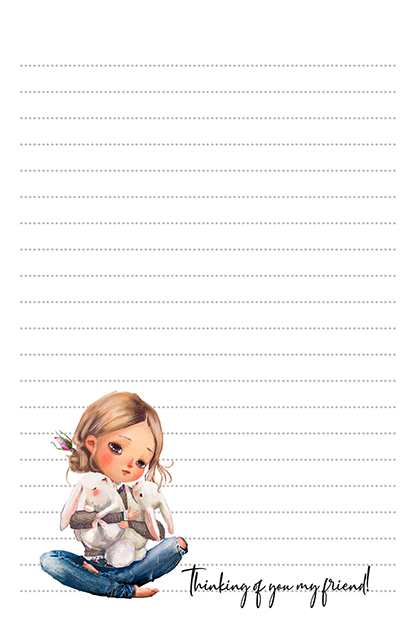 My Bunny My Best Friend Stationery