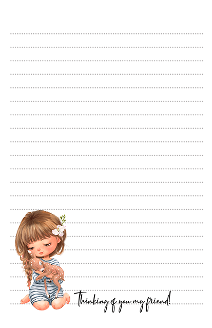 Down on the farm goose hugs stationery