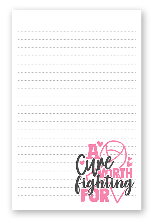 Cancer Stationery A Cure Is Worth The Fight