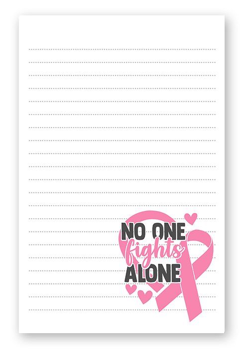 No One Fights Cancer Alone Stationery