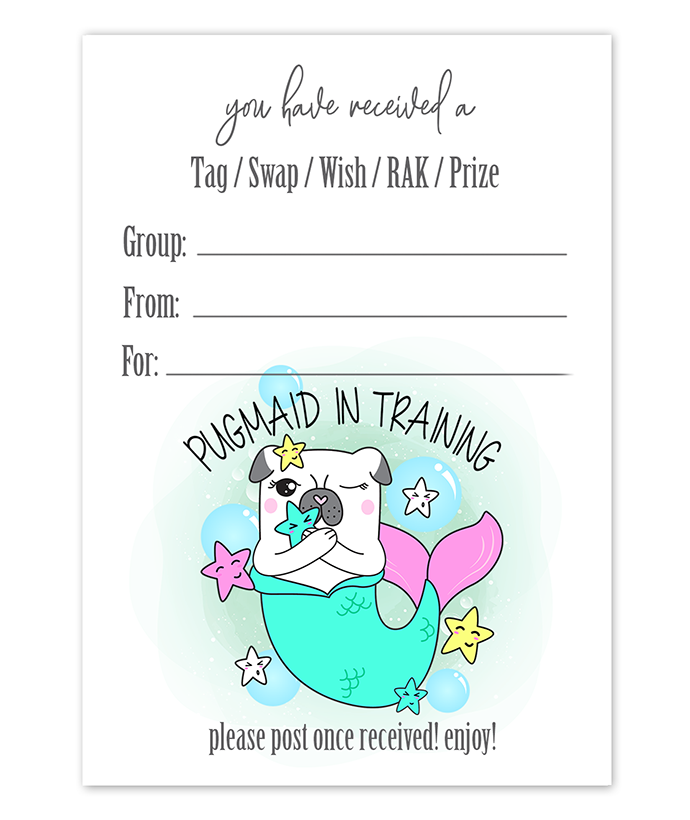 Tag Insert - Pugmaid In Training
