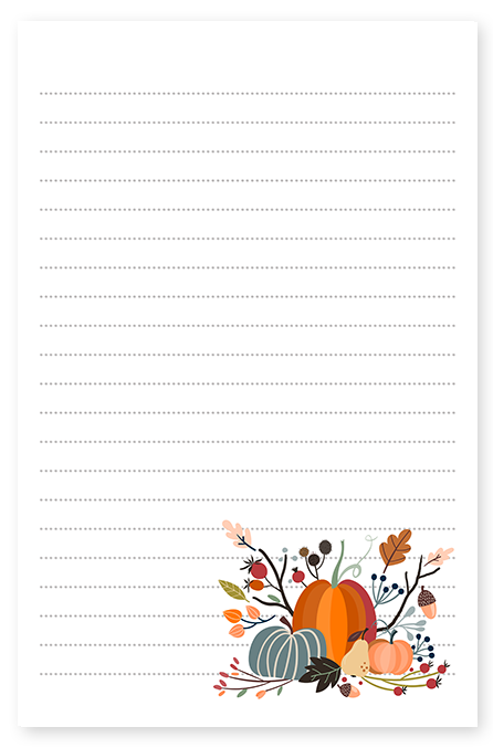 Fall Harvest Pumpkin Stationery