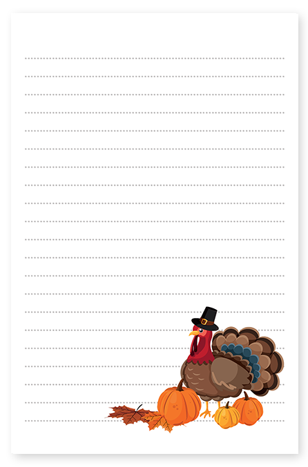 thanksgiving turkey stationery