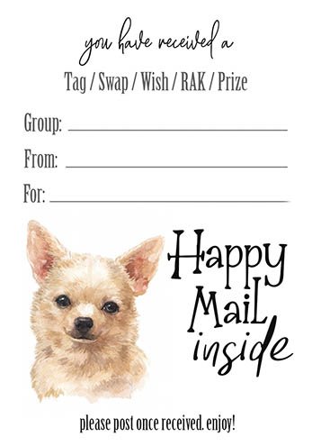 Chihuahua Tag Inserts