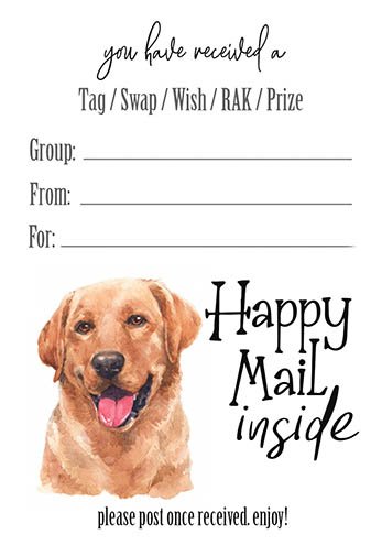 Labrador Retriever Tag Inserts