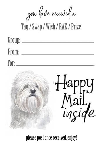Lhaso Apso Tag Inserts