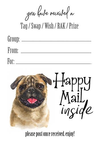 Pug Tag Inserts