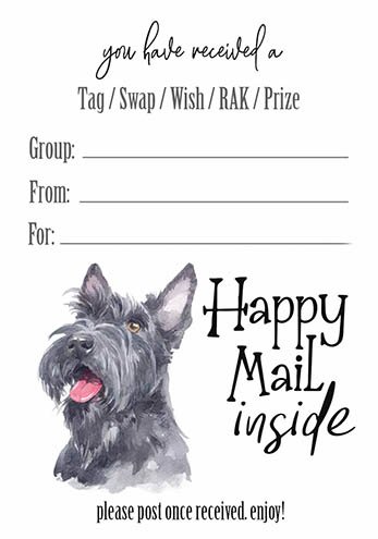 Scottish Terrier Insert Tags