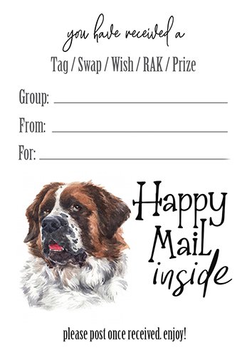 St. Bernard Tag Inserts