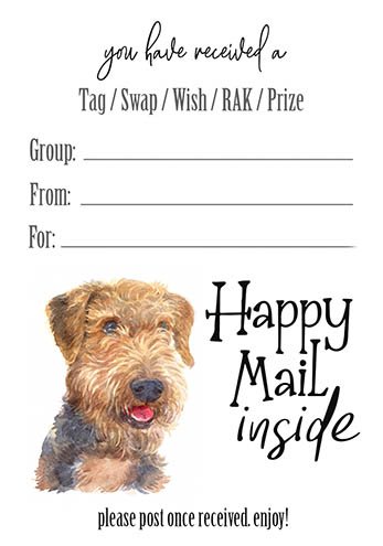 Airedale Tag Inserts
