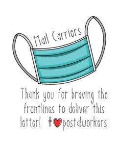 Thank You Mail Carrier Stickers
