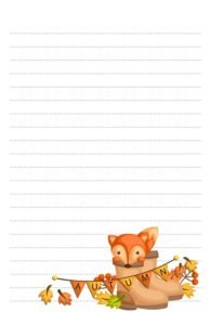 Fox In Boots Woodland Animal Pen Pal Stationery