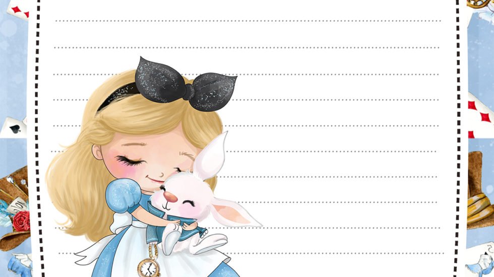 Alice In Wonderland Stationery