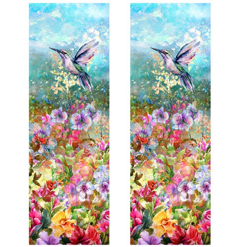 Wildflowers & Hummingbird Shaker Bookmarks
