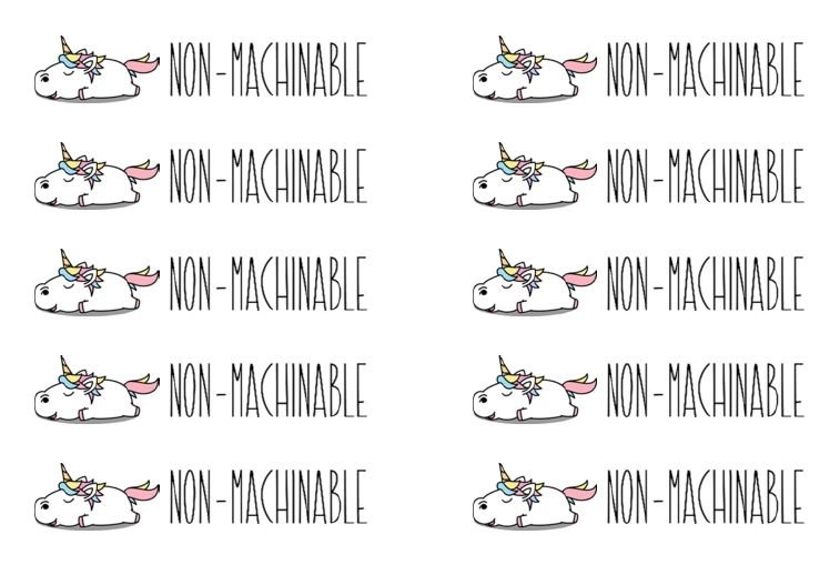 non-machinable unicorn avery 8167 labels