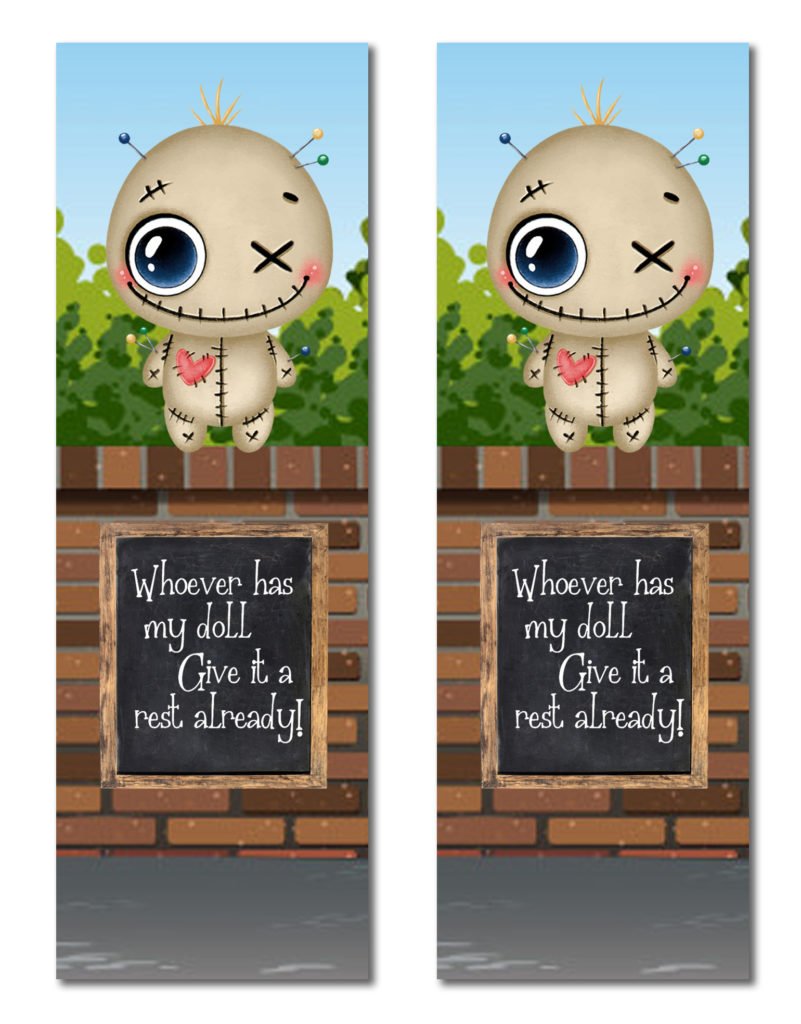 Voodoo Funny Printable Bookmarks