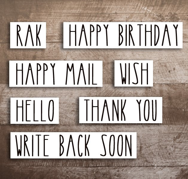 Farmhouse Skinny Font Rae Dunn Pen Pal Print and Cut Words
