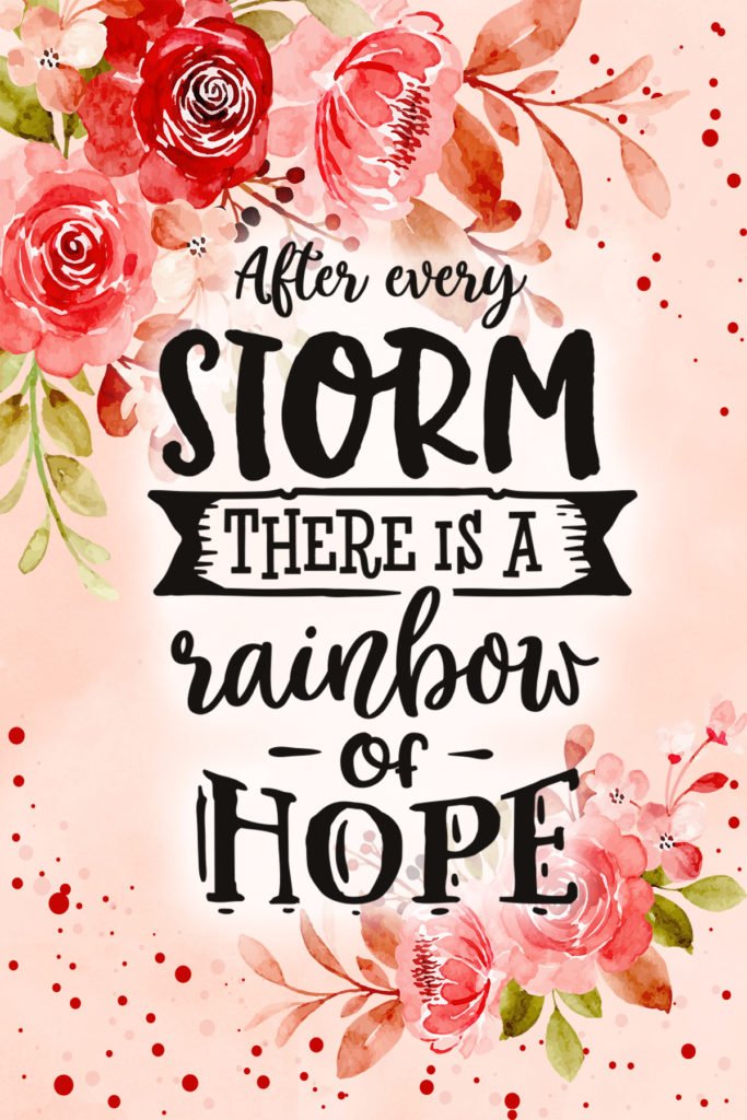After Every Storm There Is A Rainbow Of Hope Postcard
