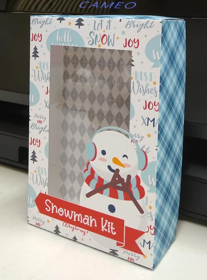 Snowman Kit Print & Cut Window Box Project