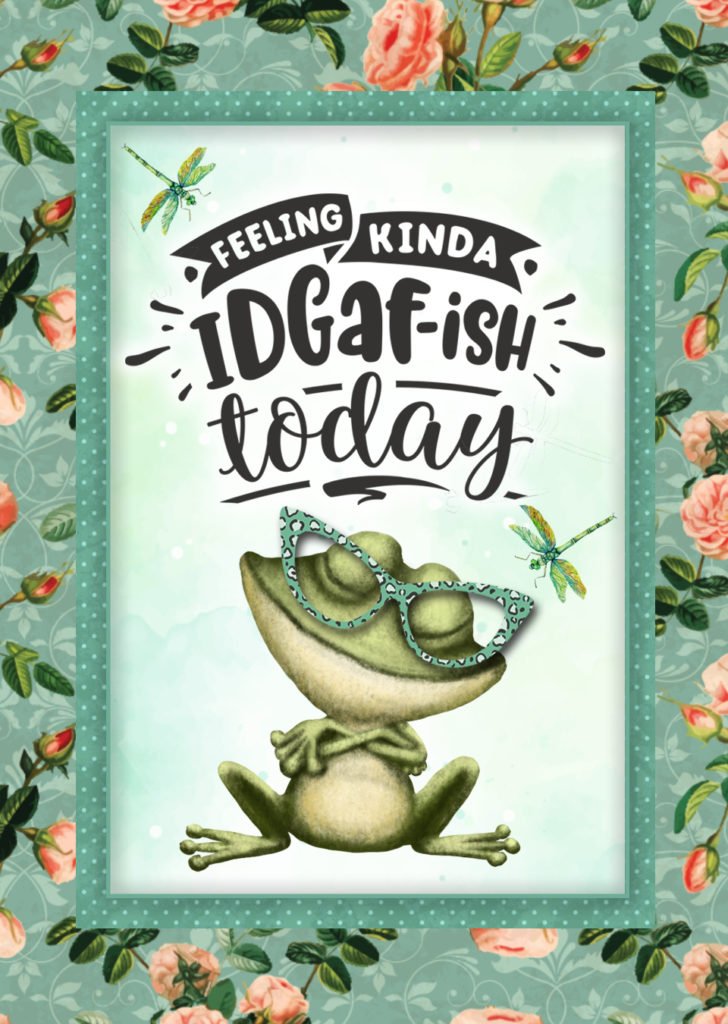 Snarky Frog Card Printable