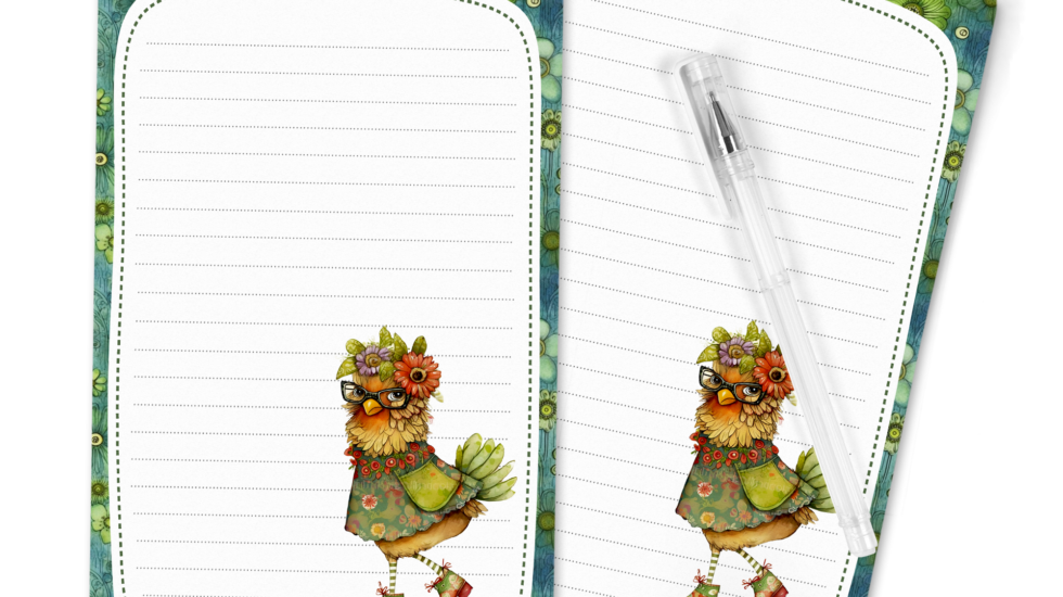 Featured Image Wild and Wacky Chicken Stationery