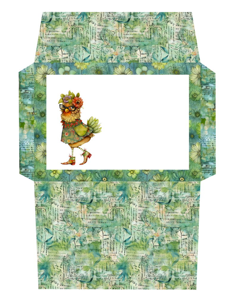 Wild And Wacky Chicken Printable Envleope