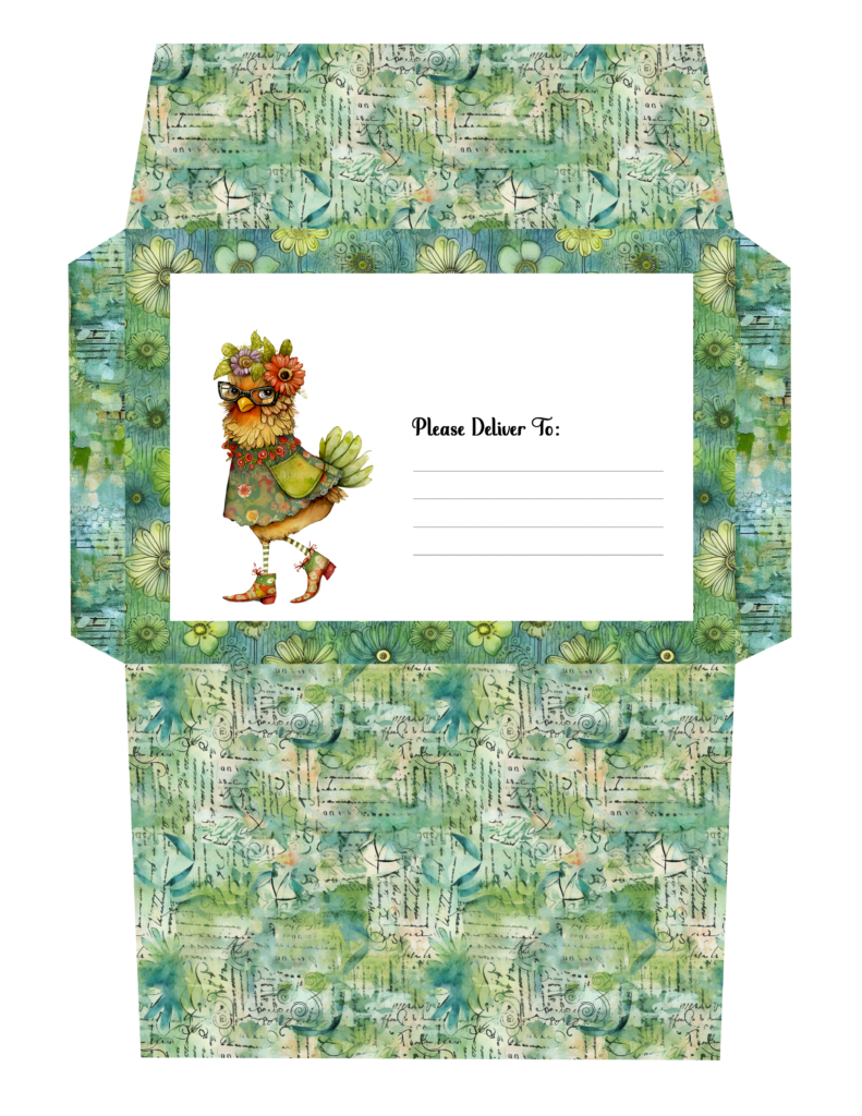 Wild and Wacky Printable PDT Envelope