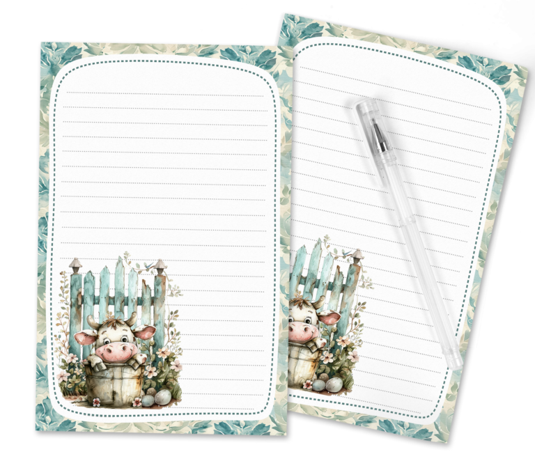 Udderly Adorable: The Charming Cow-Themed Stationery Set to Make Your Messages Moo-re Memorable!