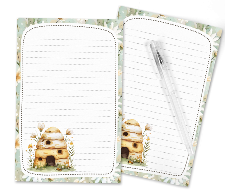 Buzzing with Delight: Unveil the Charm of Spring with Our Whimsical Beehive Stationery Set!