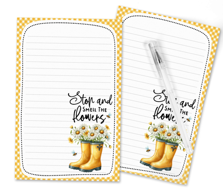 Blooming Notes: Wellie Wishes & Daisy Dreams Stationery Set