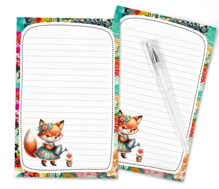 Foxy Notes: Crafting Enchanting Tales with the Whimsical Fox Stationery Set!