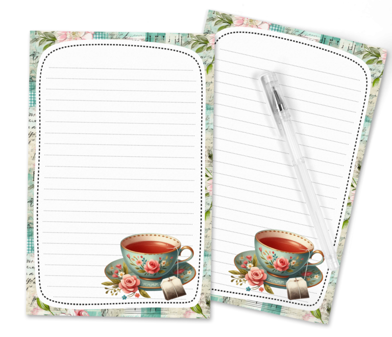 Pouring Out Charm: The Retro Kitsch Tea Time Stationery Collection
