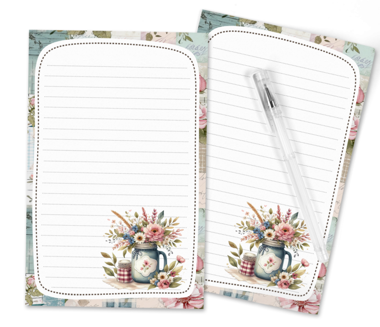 Send a Garden in Every Letter: The Enchanting Floral Mason Jar Stationery Set You’ll Adore!