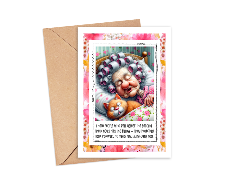 Dreamy Chuckles: The Hilarious Art of Zzz’s with the ‘Snooze & Snicker’ A2 Card Topper