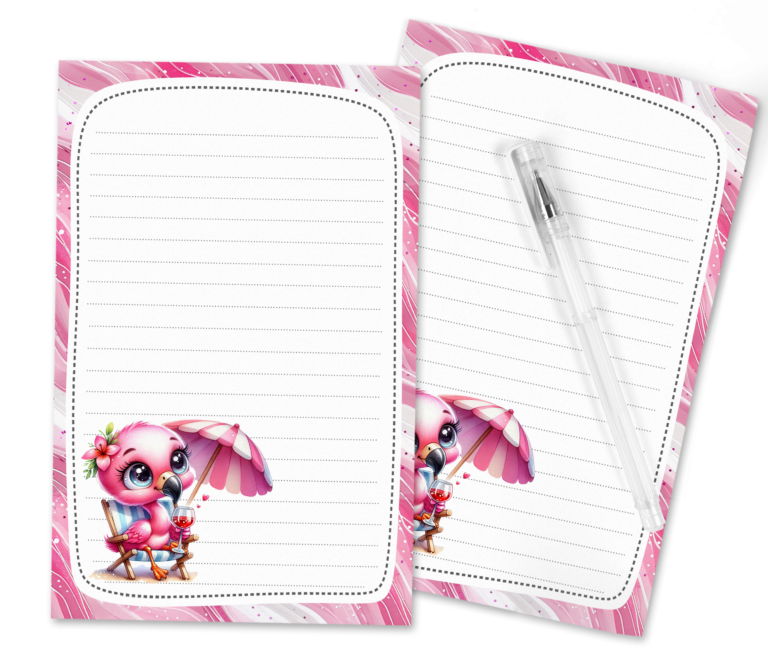 Flamingo Fun: Free Printable Stationery to Brighten Your Day!