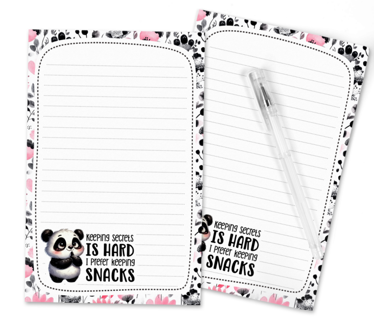 Free Panda Stationery: Because Keeping Snacks is Easier Than Keeping Secrets!